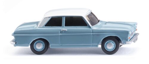 Wiking 20204 Ford Taunus 12M - pastellblau mit weißem Dach