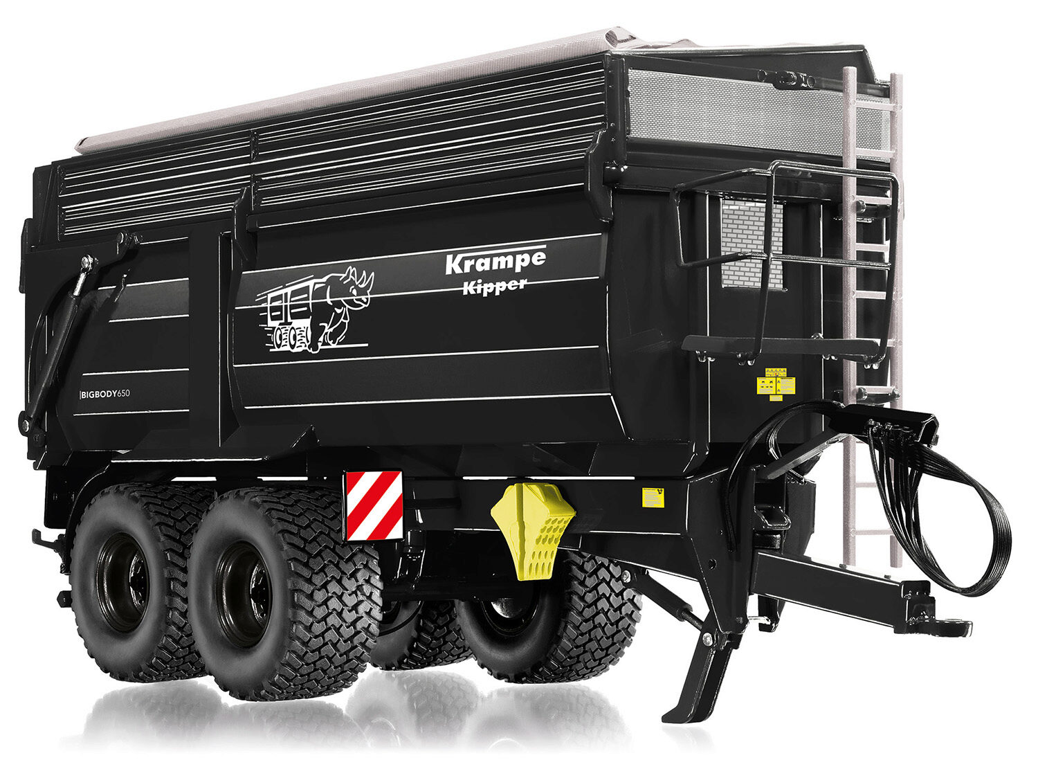 Wiking 77871 Krampe Big Body 650 Hinterkipper mit Silageaufsatz     1:32