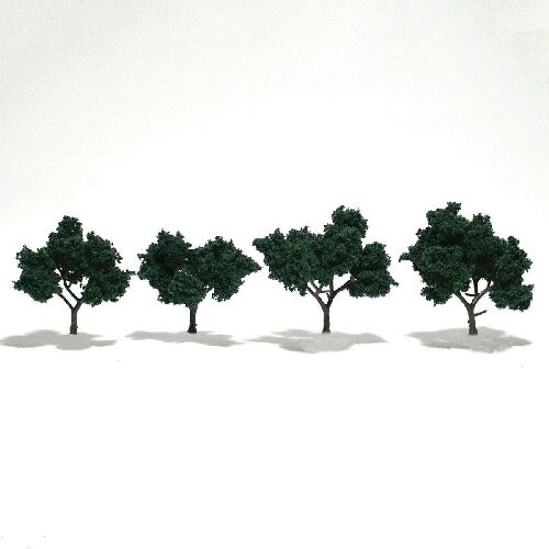 Woodland TR1505 4 Laubbäume dunkelgrün  5 -   7 cm