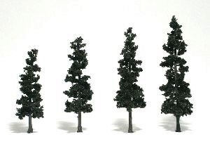 Woodland TR1561 4 Nadelbäume  10 - 15 cm